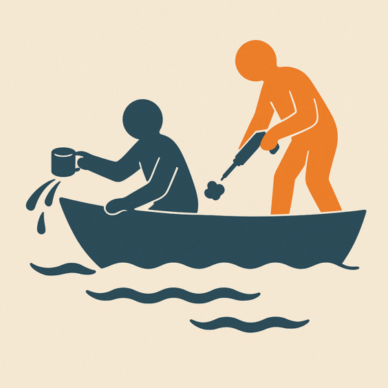 Working For a Self-Saboteur – The Uncooperative Objective Function
